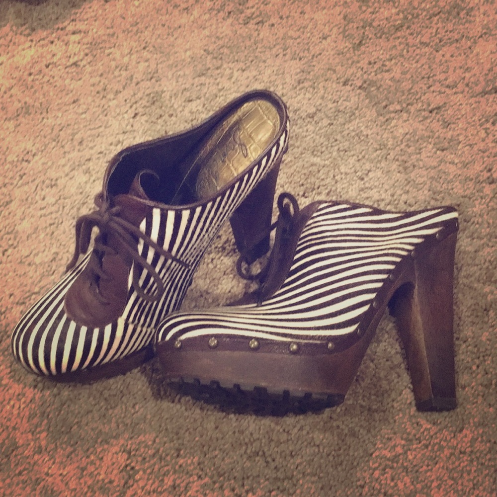 Sam Edelman high heel clogs.